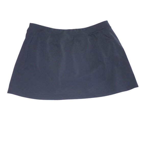 Lands' End Swim Skirt Skort Women 16 Black Modest Casual Classic‎ - Picture 4 of 4